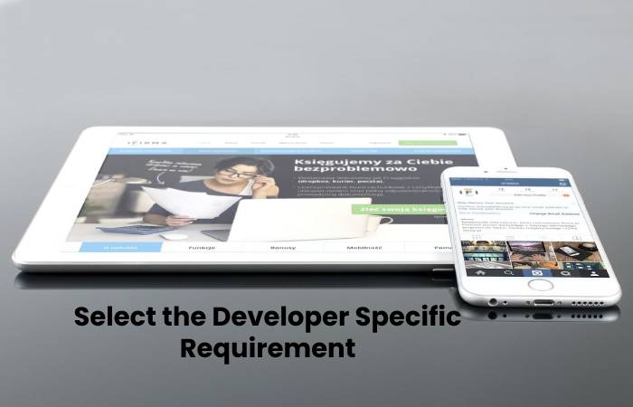 How to Select the Developer Specific Requirement