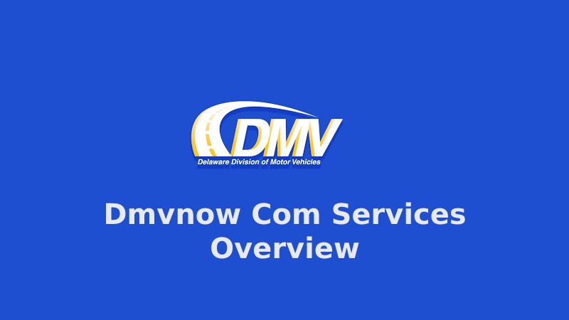 Dmvnow Com Services Overview