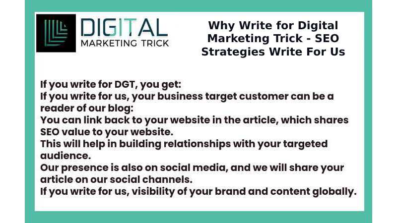 Why Write for Digital Marketing Trick - SEO Strategies Write For Us