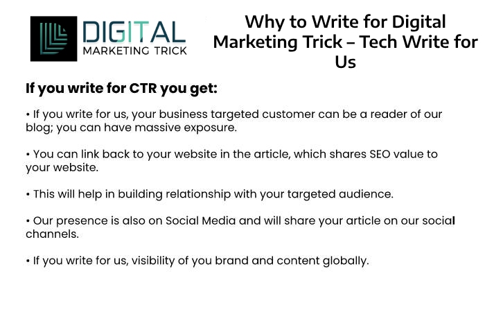 Why to Write for Digital Marketing Trick – Tech Write for Us