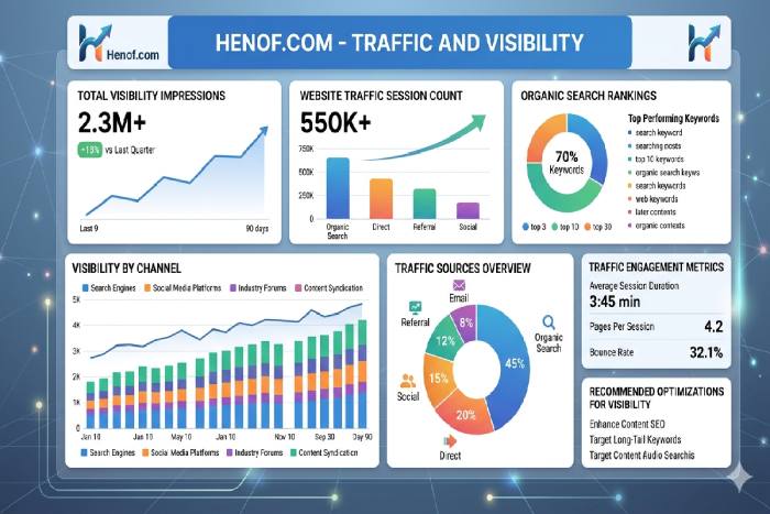 Henof. com traffic